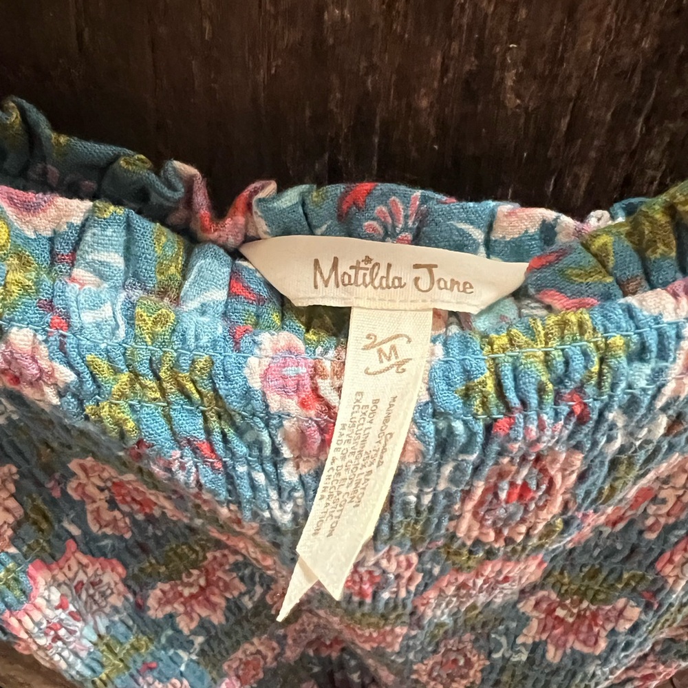 Matilda Jane Blue and Pink Floral Skirt